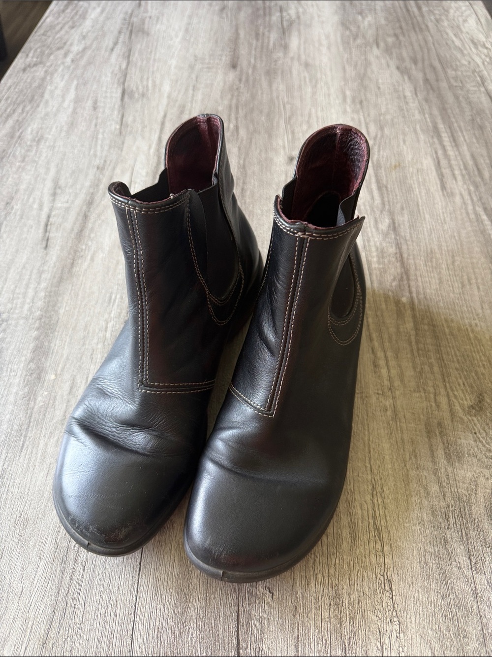 Romika Women’s Black Leather Ankle Boots size 40